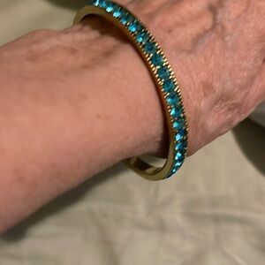 Elegant Gold and Blue Bracelet